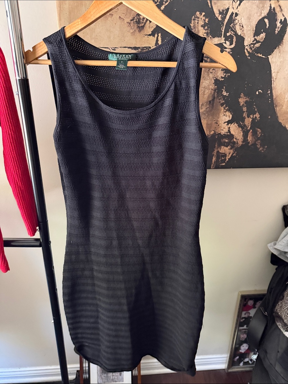 Lauren Ralph Lauren Black Sleeveless Knit Dress